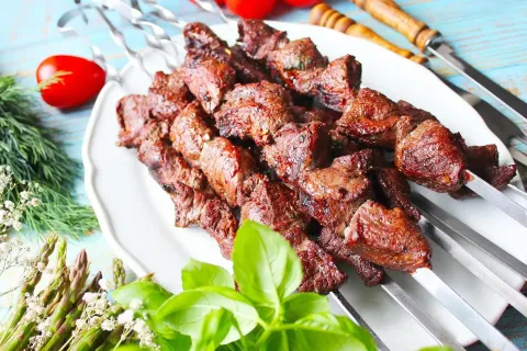 Шашлык из говяжей мякоти