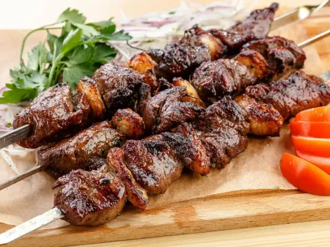 Шашлык из мякоти барашка