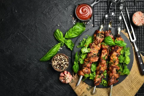 Шашлык из свиной шеи