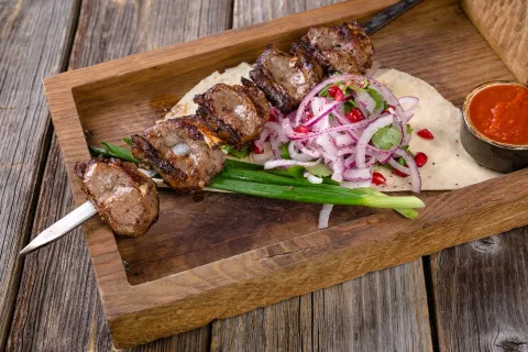 Шашлык из спинки барашка