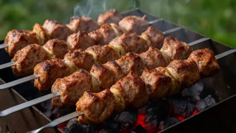 Шашлык из свиной спинки