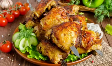 Шашлык из филе бедра цыпленка