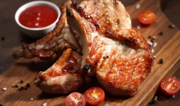 Шашлык из свиной корейки на кости