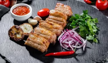 Шашлык из свиных ребер